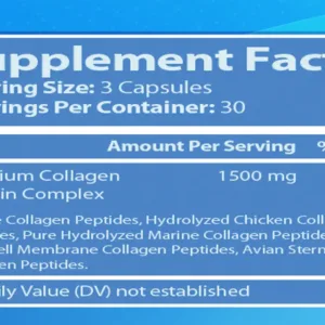 NutriHall collagen supplement facts