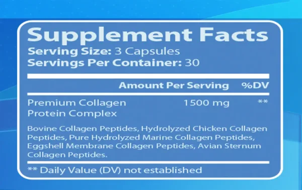 NutriHall collagen supplement facts