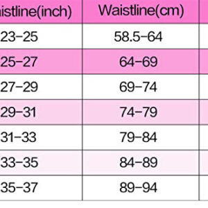 Body shaper women corset size chart