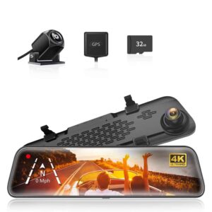 4K Mirror Dash Cam Backup Camera