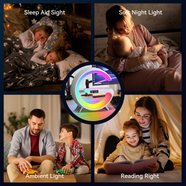 LED Light Bluetooth Speaker Wireless charger
