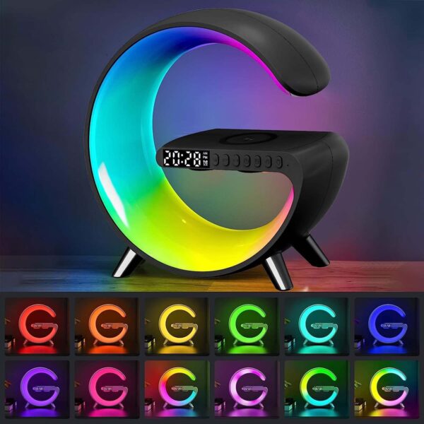 Wireless phone charger with LED RGB light